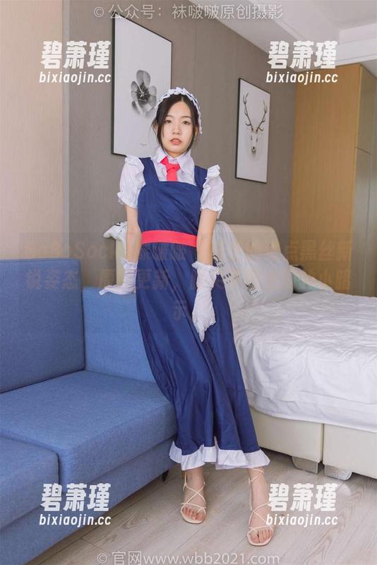 BoBoSocks袜啵啵 - 稚予的波点黑丝新锐姿态，原图更新，脚尖不经意间的小暗示。